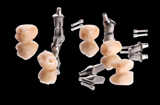 comprare Corona di impianto metallico ponte di zirconia naturale corona a contorno completo con supporto in titanio online manufacture
