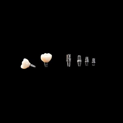 comprare Corona di impianto metallico ponte di zirconia naturale corona a contorno completo con supporto in titanio online manufacture